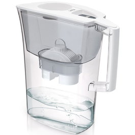 Laica Jarra filtrante Prime Line Spring blanca J51-CA capacidad 3L con indicador manual desmontable